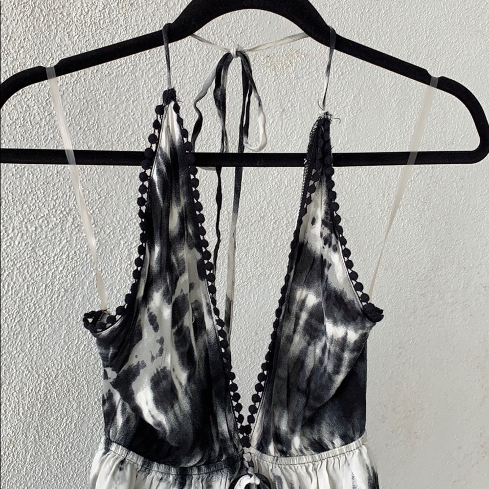 {Audrey 3 + 1}Sz S Black/White Tie Dye Romper - Picture 4 of 8